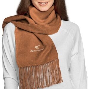 Alpaca Camargo Alpaca Scarf Caramel Brown Long 74 inch long approx